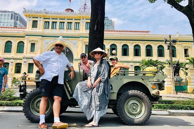 Explore HCMC by US Army Jeep: History & Food - A former US Army Jeep is the right way to see District 1