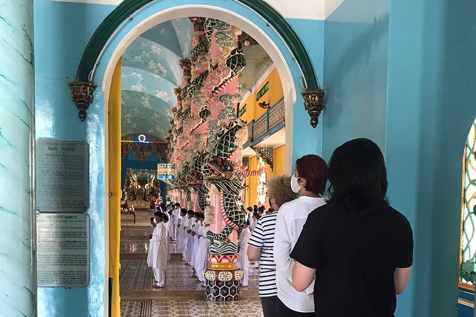 Explore Truly Local Culture at Cao Dai Holy See - Private Daytour - Arriving for the noon worship at the Caodaism Complex