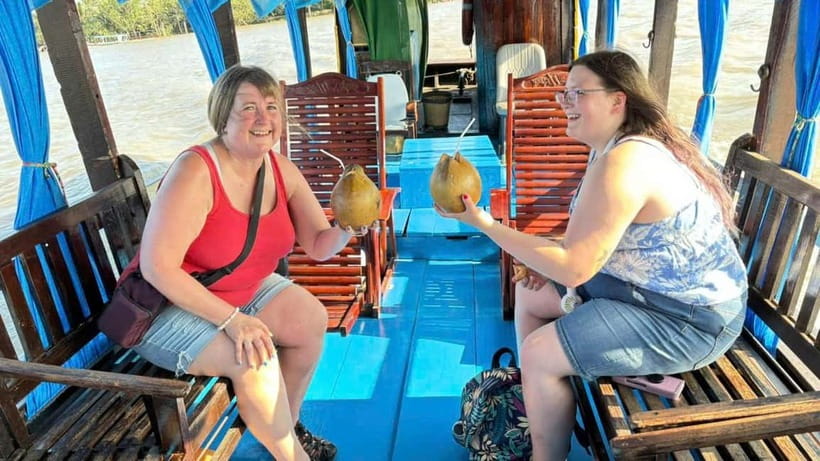 From Ho Chi Minh: Cai Be Boat & Bike Mekong Delta Experience - Tien River Stops: Breaks, Tea, and a Little Local Stage