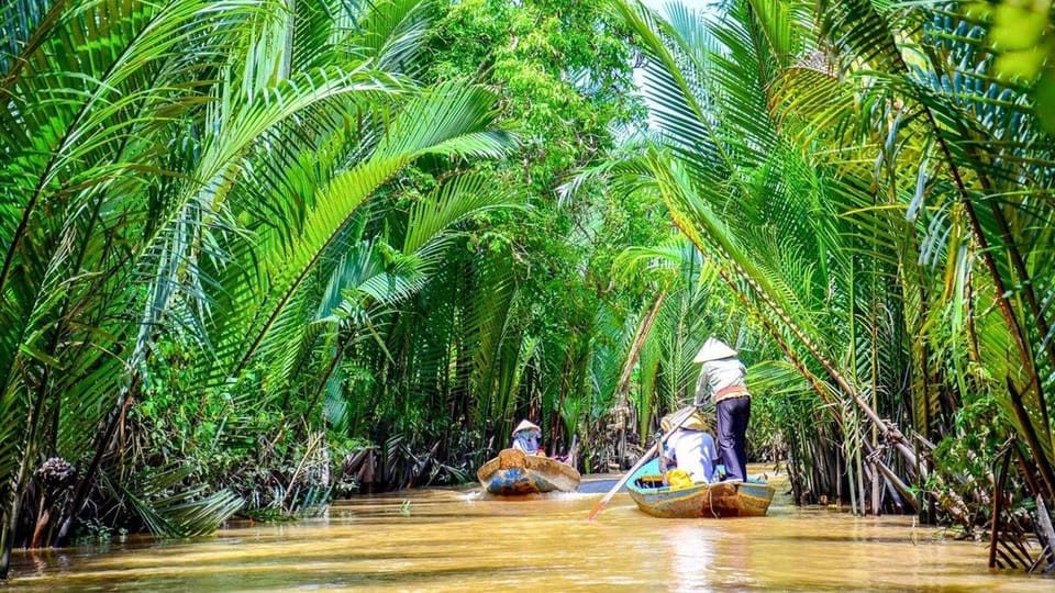 From Ho Chi Minh City: Visit Mekong Delta & Ben Tre In 1 Day - Rowing through small canals and village lanes