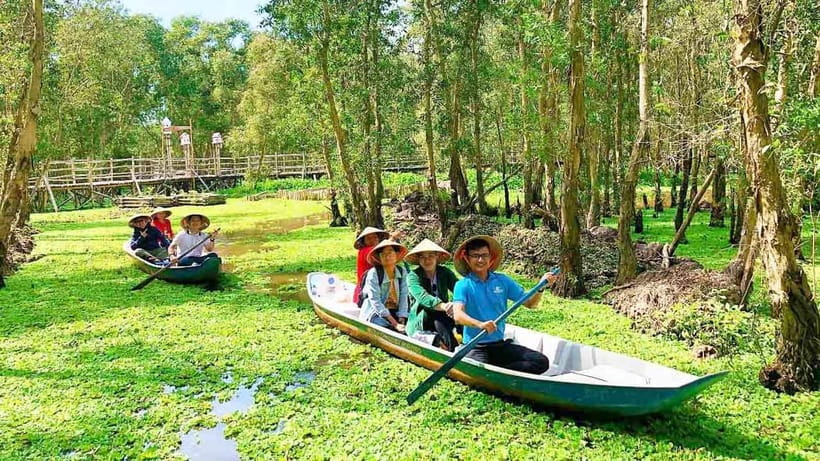 From Ho Chi Minh: Mekong Delta 3-day w Tra Su Forest - Day 2: Sam Mountain, Vĩnh Tế Canal, Trà Sư Mangrove Forest, then Cần Thơ by night