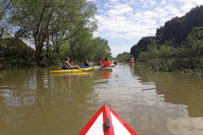 Full Day Experience Mekong River Life By Kayak & Boat. - Small village conversations and a local beer pause