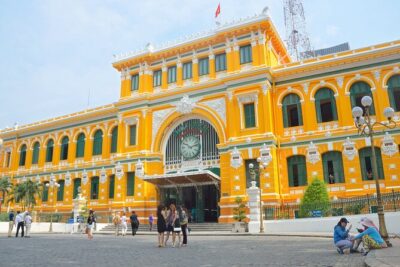 Historical Walking Tour of Saigon - The Central Post Office: French design you can spot fast