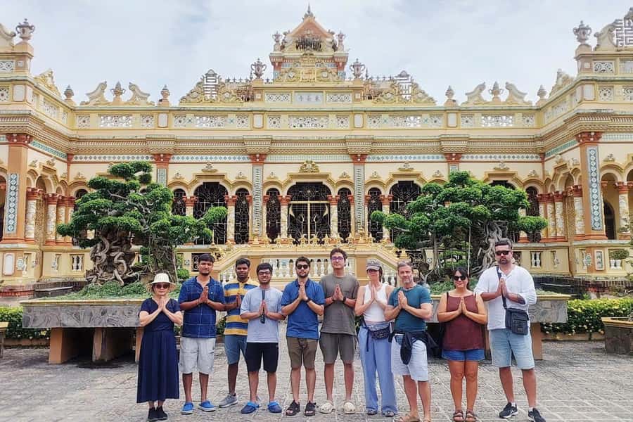 Ho Chi Minh: Adventurous Mekong Delta Full Day Tour - Vinh Trang Pagoda: Khmer–Chinese–Vietnamese in one big stop