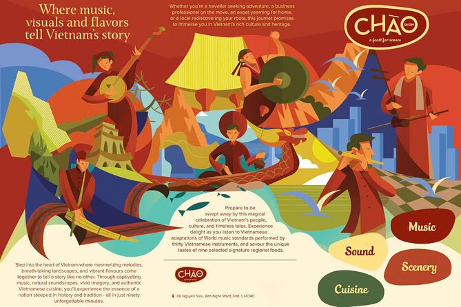 Ho Chi Minh: Chào Show with Dinner & Hotel Pickup - The 9-Dish Dinner: Northern, Central, and Southern Flavors (With Vegetarian)