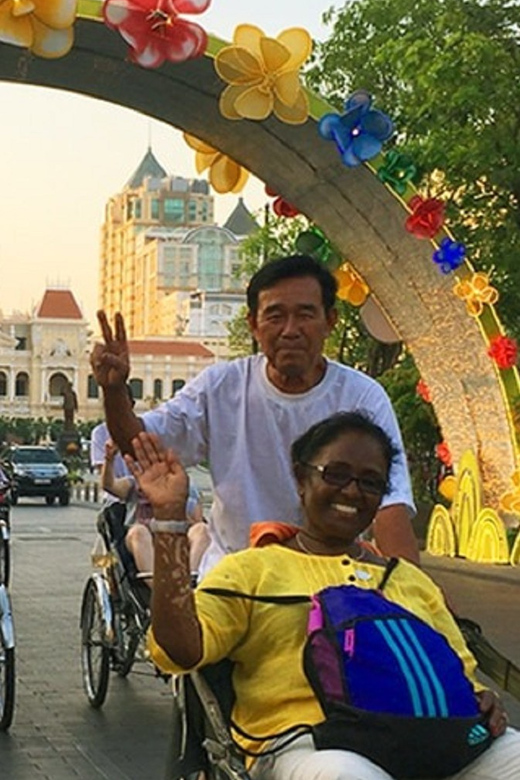 Ho Chi Minh City Cyclo Tour with English Speaking Guide - Hotel Continental, Writers, and The Quiet American Film Footage