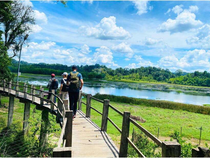 Ho Chi Minh to Cat Tien National Park – Dalat (3 days) - Day 2: 10 km jungle cycling, a 5 km hike to Crocodile Lake, and ranger-guided wildlife time