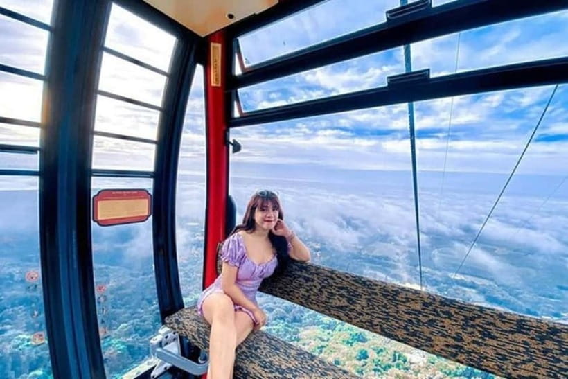 Ho Chi Minh:Small Group Black Virgin Mountain,Cao Dai Temple - Up by Cable Car: The Bà Đen Pagoda Ride and the Views