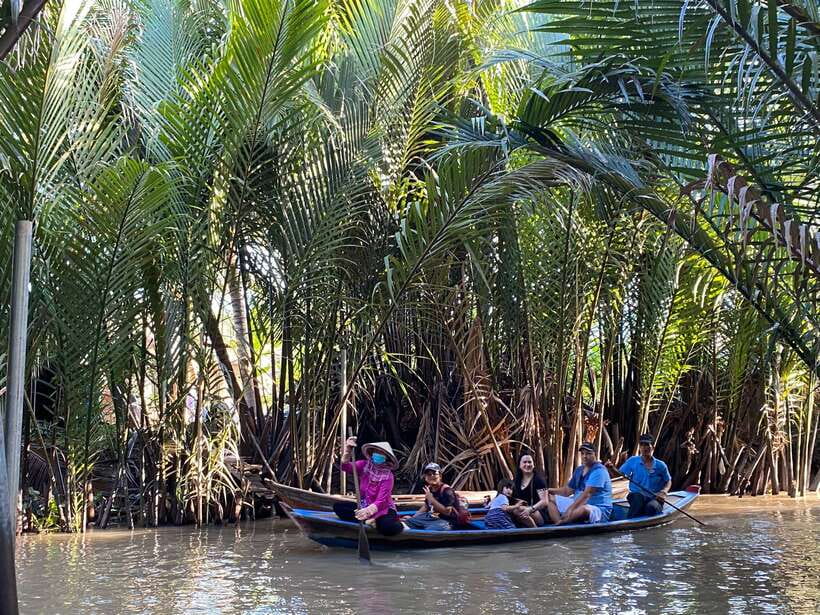 Mekong Day Trip Group 12pax Explore Bicycle & Cooking Class - Hand-Rowed Sampans, Honey Tea, and Coconut Candy Factory Stops