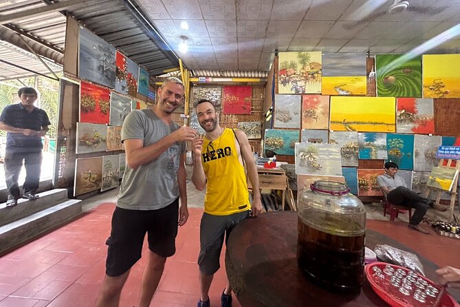 Mekong Delta Full-Day Tour - Rowing through coconut palms: the narrow-canals highlight