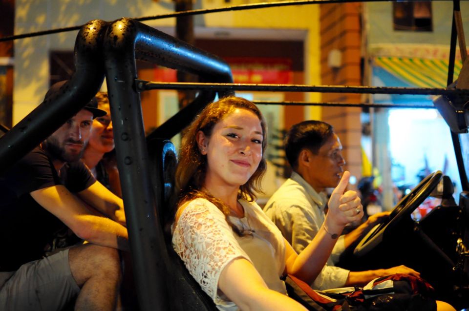 Private Jeep Tour Saigon by Night & Cruise Dinner with Music - Weather and meal expectations: the few honest downsides