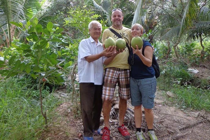 PRIVATE LUXURY Mekong 1 Day with Biking, Fishing, Cooking Class & BBQ LUNCH - Unicorn Island: fruit tasting, handmade treats, and working-port atmosphere