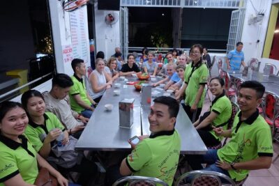 Saigon After Dark and Street Food by Motorbike and Scooter - 3) Stop One: Beef Noodle Soup and Sugarcane Juice with Kumquat