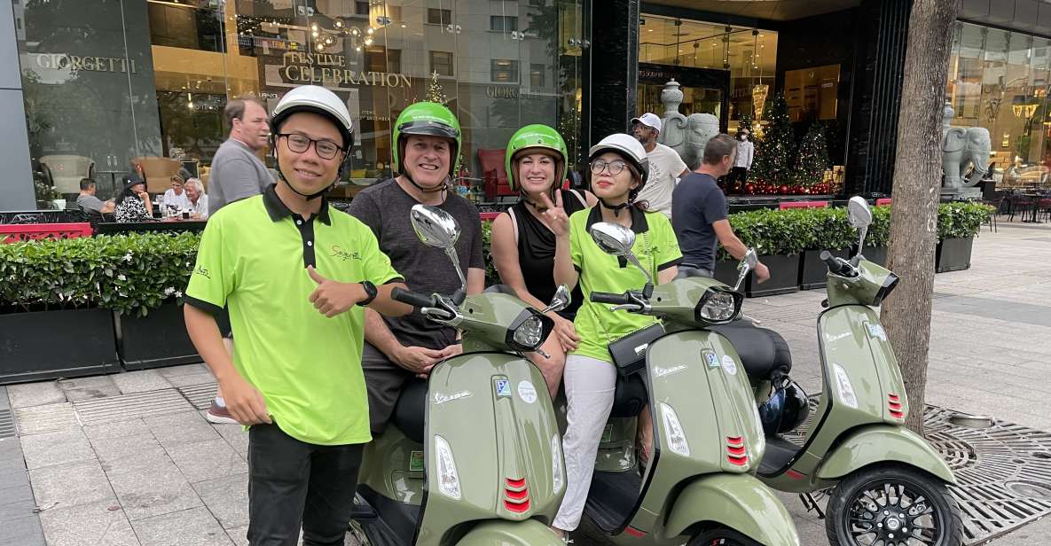 Saigon: Night Craft Beer And Street Food Tour By Vespa - Vespa pickup in District 1 and how the 4-hour flow works