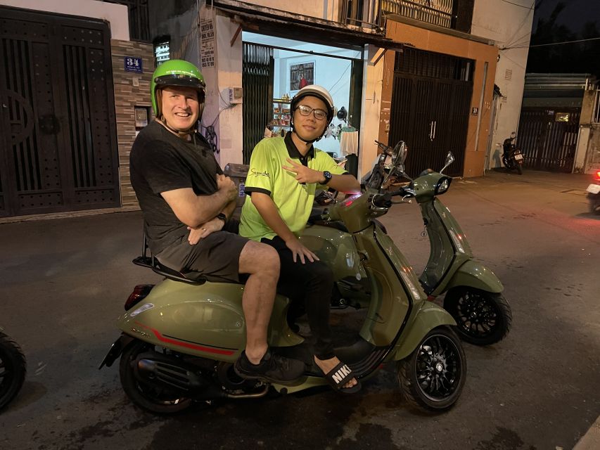 Saigon: Night Craft Beer And Street Food Tour By Vespa - Grilled meat skewers plus local beer: the street-food rhythm